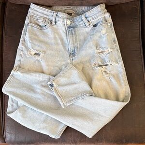 American Eagle Outfitters Light Blue Distressed Jeans